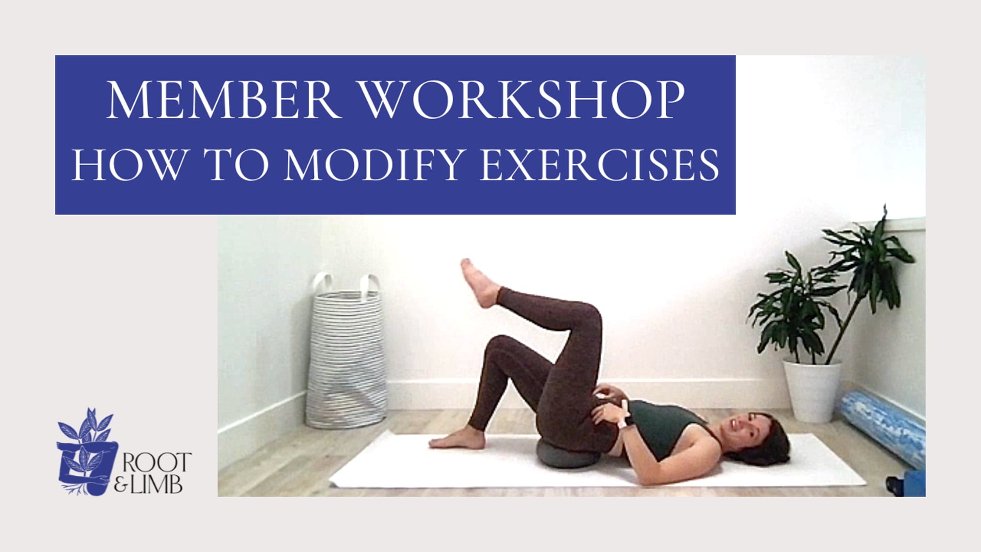 How to Modify Exercies 